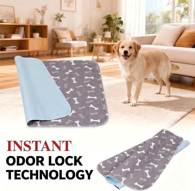 Puppy Pads with pheromones, 2026 Upgraded Washable Puppy Pads for Dogs & Cats, Pee Pad - Leak & Odor Waterproof, Non-Slip Base, Easy to Clean & Reusable (White, S: 15.7" × 23.6")