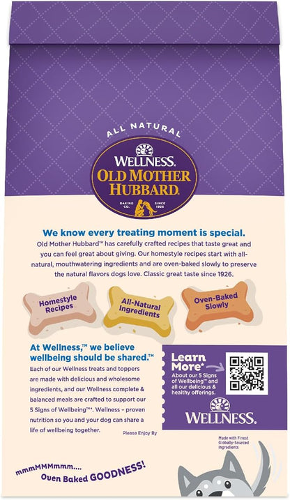 Wellness Old Mother Hubbard Classic Original Mix Dog Biscuits, Natural Training Treats, 4 Flavors, Small Size, 20 oz Bag