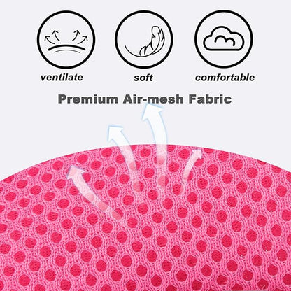 SOLMOONY Small Dog Harness,Soft Mesh Puppy Harness and Leash Set,No Escape Cat Harnesses for Training Walking,Reflective Adjustable Puppy Vest for Small Medium Dogs, Cats (Hot Pink, M)