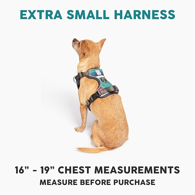 Embark Adventure Dog Harness for Small, Medium & Large Dogs – No Pull, Reflective Trim, Heavy Duty Oxford, 2 Leash Clips, Gel-Lined Handle, Soft Padded
