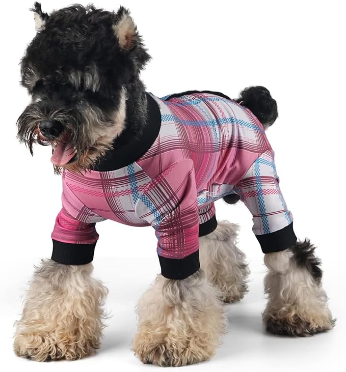 Dog Onesie for After Surgery Recovery Suit Pet Surgical Suit for Female Male Cone E-Collar Alternatives After Spay Abdominal Wounds Protector Dog Anti-Licking Onesie for Small Medium Dogs