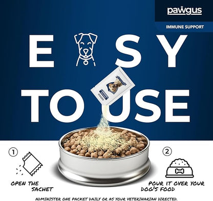 Immune Health Support for Dogs Canine 30 Sachets - Yeast Production Support, Dog Allergy Itch Relief, Skin Allergy Relief, Seasonal Allergy, Daily Vitamins, Fast Recovery -