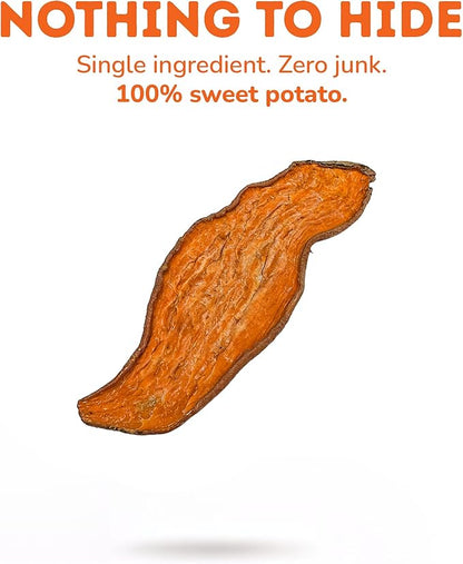 Davie's Sweet Potato Dog Treats - Healthy Treats Made in USA Only, Natural, Healthy Dog Chews, Low Fat, 1 lb Bag - Pack of 2