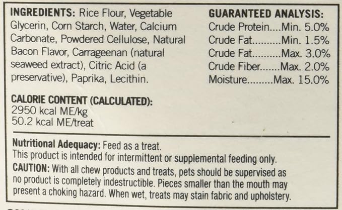 StartMark (3 Pack) StarMark Everlasting Bacon Dog Dental Chews, Small (2 Chews Per Pack / 6 Total)