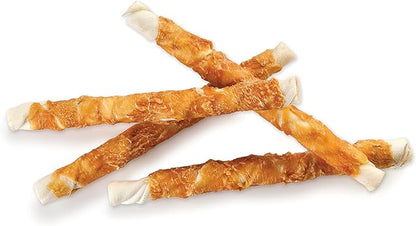 Pet 'n Shape Chik 'n Hide Twists – Chicken Wrapped Rawhide Natural Dog Treats, Small, 16 oz