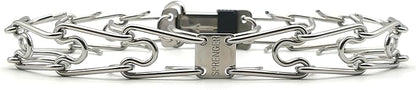 Herm Sprenger Stainless Steel Prong Dog Collar with ClicLock Buckle - for Small Medium Large Dogs – Ultra-Plus Training Pinch Collar with Quick Release - Made in Germany (23in (58cm) x 3.2mm)