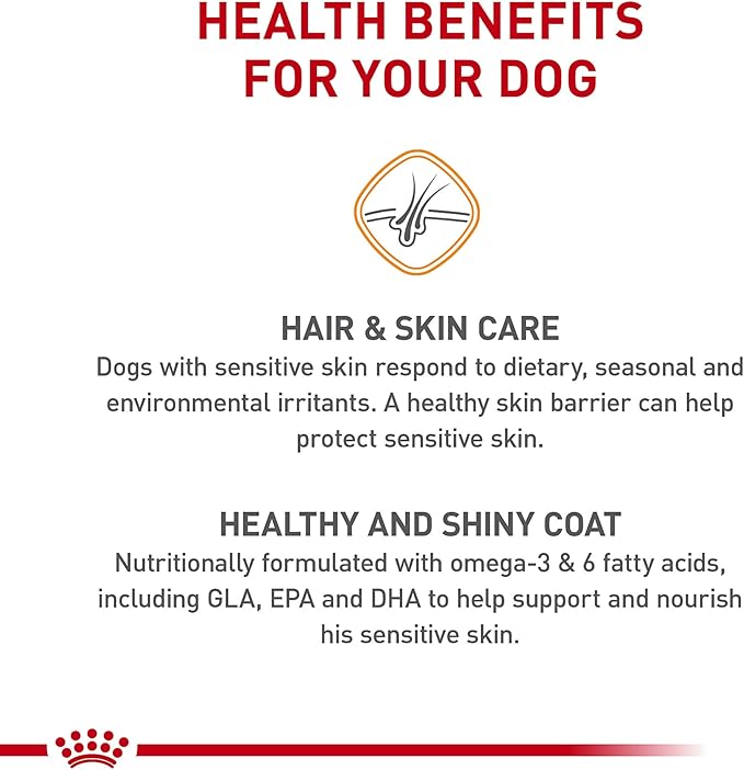 Royal Canin Canine Care Nutrition Medium Sensitive Skin Care Adult Dry Dog Food, 17 lb Bag