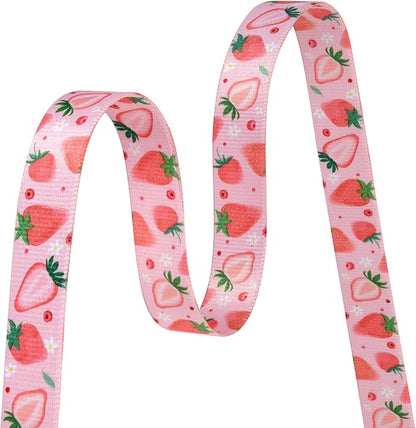 Mihqy Dog Collar with Bohemia Floral Tribal Geometric Patterns - Soft Ethnic Style Collar Adjustable for Small Medium Large Dogs(Strawberry,M)