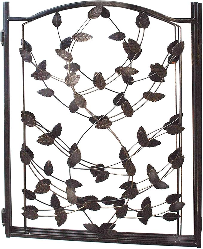 Etna Products TT Leaf Design Metal Pet Gate