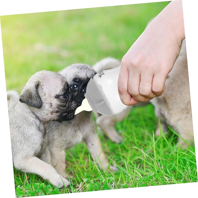 Balacoo 2PCS Pet Nursing Bottles Soft Milk Feeder for Kittens and Puppies Portable Heat Resistant Design for Newborn Pet Feeding Supplies