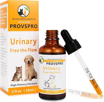 Dogs and Cats Bladder Crystals Treatment or Stone, Bladder Kidney Stones Dissolver for Pet, Cat Dog Urinary Tract Supplements for Kidney and Bladder Stones, Urinary Free The Flow, 2 fl oz (59ml)