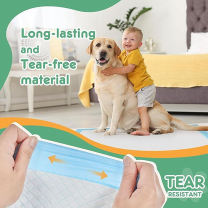 DUMOS 100 Count Puppy Pads for Dogs, 22" x 22" Potty Puppy Training Pad, Dog Cat Pee Pads, Super Absorbency Disposable Pet Leakproof Quick Drying Pad