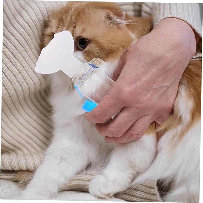 Toyvian Pet Feline and Canine Breathing Mask for Cats and Dogs Spacer for Cough Relief and Respiratory Support