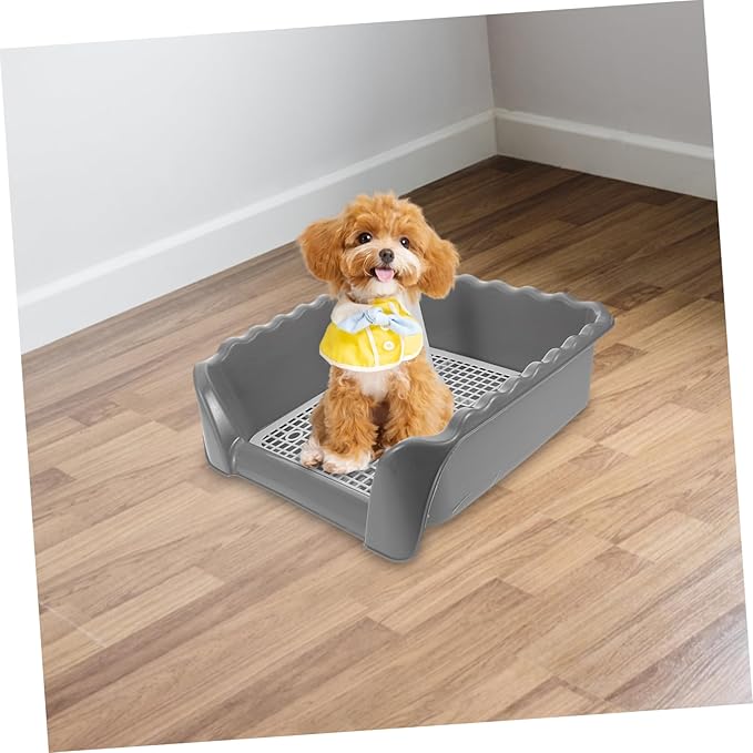 balacoo Dog Potty Training Aid Detachable Indoor Puppy Training Toilet Pole Mesh Grid for Easy Wash