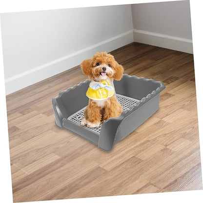 balacoo Dog Potty Training Aid Detachable Indoor Puppy Training Toilet Pole Mesh Grid for Easy Wash