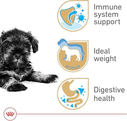 Royal Canin Breed Health Nutrition Miniature Schnauzer Puppy Dry Dog Food, 2.5 lb Bag