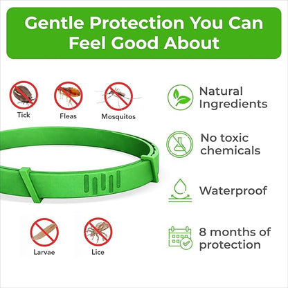 FurLife Flea and Tick Collar for Dogs – Waterproof Blue Dog Collar, Pet Supplies for Tick and Flea Prevention for Dogs, Safe for All Breeds