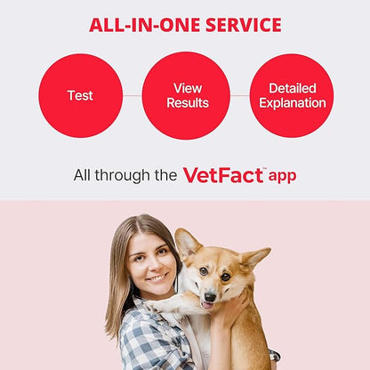 [5 Kits] Free Mobile App Urine Test Strips for Dogs & Cats, Cat & Dog Kidney Function Test (Protein to Creatinine Ratio Test) at Home, Easy-to- Use ; Support English, Spanish, Korean, and Japanese