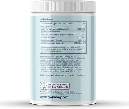 Probiotics for Dogs, Dog Probiotics and Digestive Enzymes, Pre & Probiotic Over 1 Billion CFUs, for Gut Health and Digestive Health, Yeast Balance, Immune Support, 90 Soft Chews