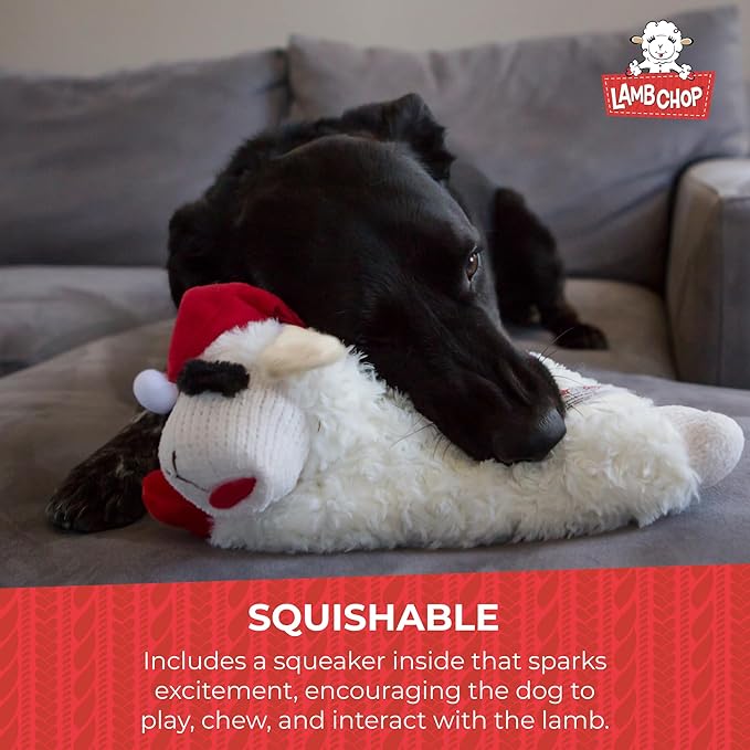Multipet Toy Dog Lamb Chop Santa, 1 ea