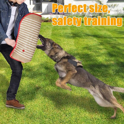 DGSL Dog Training Set - Dog Bite Sleeve, Pillow Tug Toy, Stick - Professional Training Equipment for Biting, Interactive, Fetch, K9, Puppy (Transverse Stripe)