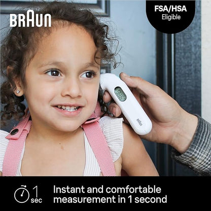Braun ThermoScan 3 Ear Thermometer, Fast 1 Second Measurement, Audio Fever Indicator, Digital Display, Baby and Infant Friendly, No. 1 Brand Recommended by Pediatricians