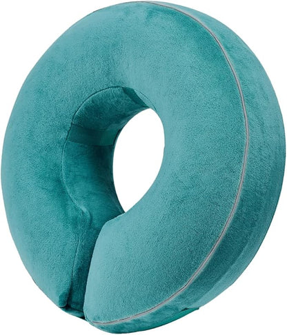 Inflatable Reflective Dog Cone Collar Alternative After Surgery,Doggie Recovery Dount Neck Ecollar,Adjustable Soft Dog Cone Collar for Small Medium Large Dogs (Light Blue, S)