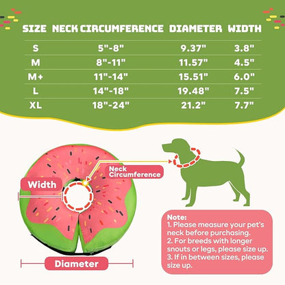 Gimars Large Inflatable Dog Cone Alternative Dog Donut Collar After Surgery, Soft Dog Neck Pillow Recovery Cone, E Collar and Elizabethan Collar Alternative for Medium and Large Dogs