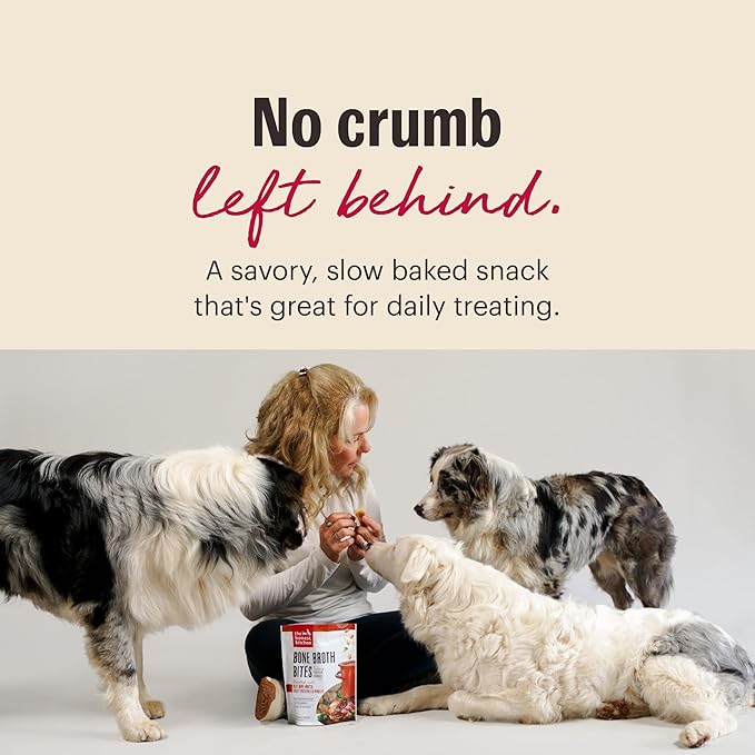 The Honest Kitchen Bone Broth Bites: Roasted with Chicken Bone Broth & Carrots, 8 oz Bag