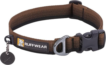 Ruffwear, Front Range Dog Collar, Adjustable Tubelok Webbing, Lightweight, Side Release Buckle, Aluminum V-Ring, Durable for Everyday Use, Moonlight Fade, 11"-14"