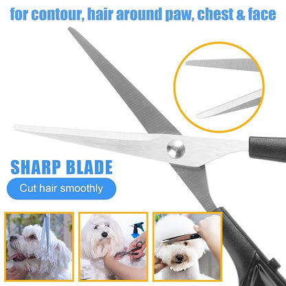 Pet Grooming Kit – Shedding Slicker Brush & Bath Massage Tool for Dogs, Cats, Puppies & Rabbits | Gentle, Easy-Clean Design for Healthy Coats & Relaxing Grooming