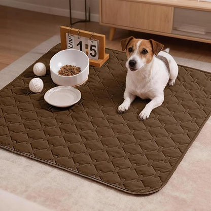 gogobunny 3X Stronger Waterproof Pet Blanket, Scratch Proof Furniture Protector for Dogs Cats, Reversible Cover 30x30 Inch, Dark Chocolate