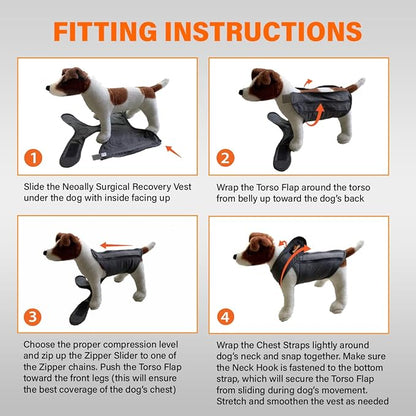 NeoAlly Upgraded Dog Surgical Recovery Suit Cone Alternative Onesie Post Surgery Wear Protects Abdominal Wounds and Skin Anti Licking, Aids Hot Spots, and Provides Anti Anxiety Relief