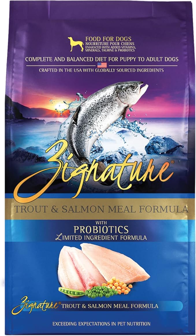 Zignature Trout & Salmon Limited Ingredient Formula Dry Dog Food 4lb