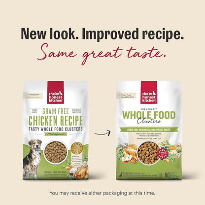 The Honest Kitchen Human Grade Whole Food Clusters Dry Dog Food - Grain Free Chicken 20 lb Bag