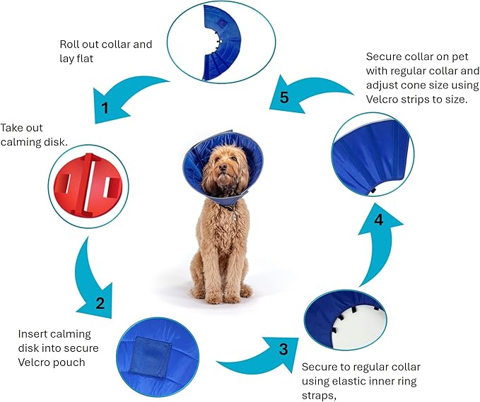 Calm Paws Dog Caring Collar W/Calming (Large)