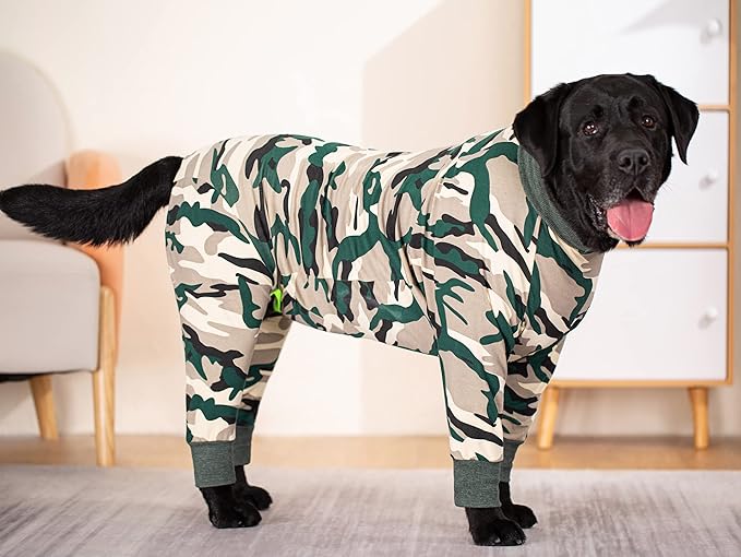 Caomo Dog surgery Recovery Suit female male for Dogs After Surgery Medium Large Dogs Onesie,Lightweight Dog recovery suit for Shedding Prevent Licking Surgical Wound,Dog Pajamas Pjs ,Full Belly