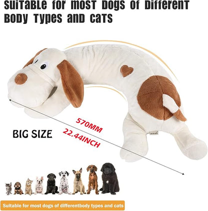 WEOK Heartbeat Dog Toy for Puppy- Helps for Dog Anxiety Relief and Calming Aid, Stuffed Animal Anxiety Calming Behavioral Aid Puppy Heartbeat Toy Sleep aid for Dogs Cats Pets