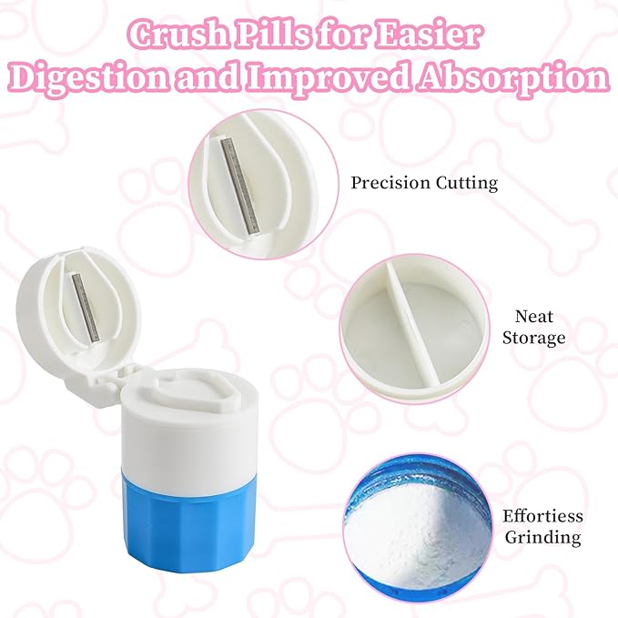 6Pcs Dog Cat Pill Shooter, Feline Pill Pockets Popper Tapeworm Treatment Dewormer Pusher for Cat Dog, Pet Piller Rush Poppers Pet Medicine Feeder for Animals, Gifts for Animals Lover