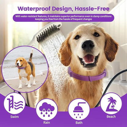 Calming Collar for Dogs - Fast Acting, Lasts 60 Days, Choking-Free Design Pheromone Collar for All Large Medium Small Dogs (Black, 3 Pack)