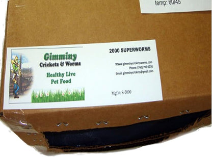 BASSETT'S CRICKET RANCH 2100 Live Mealworms, Organically Grown