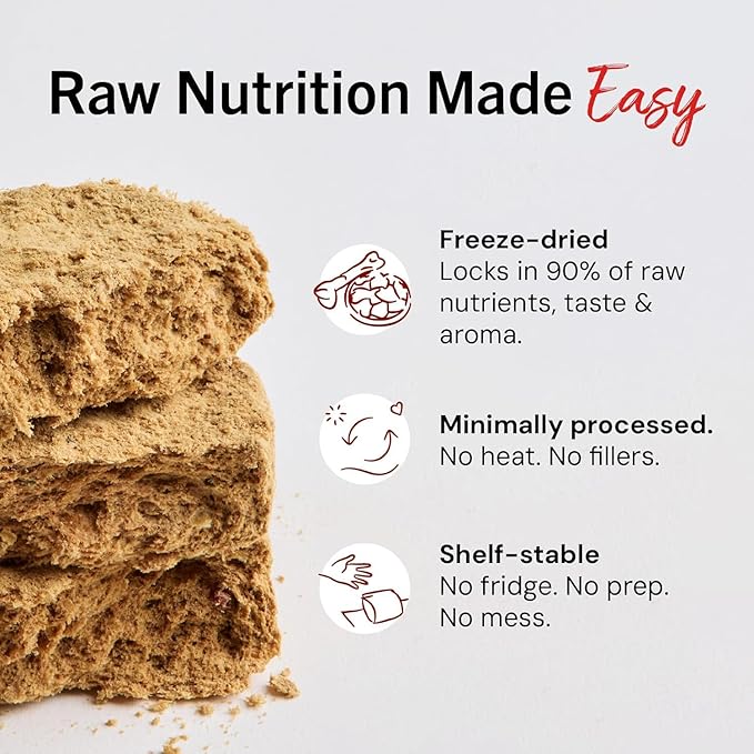 Stella & Chewy's Freeze-Dried Raw Dinner Patties - Surf 'N Turf Salmon & Beef Recipe - High Protein Grain-Free Puppy-& Dog Food - Perfect for Picky Eaters - 25 oz,(Pack of 2)