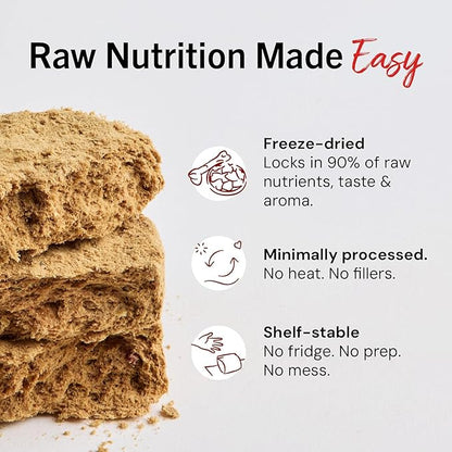 Stella & Chewy's Freeze-Dried Raw Dinner Patties - Absolutely Rabbit Recipe - High Protein Grain-Free Puppy & Dog Food - Perfect for Picky Eaters - 25 oz (Pack of 2)