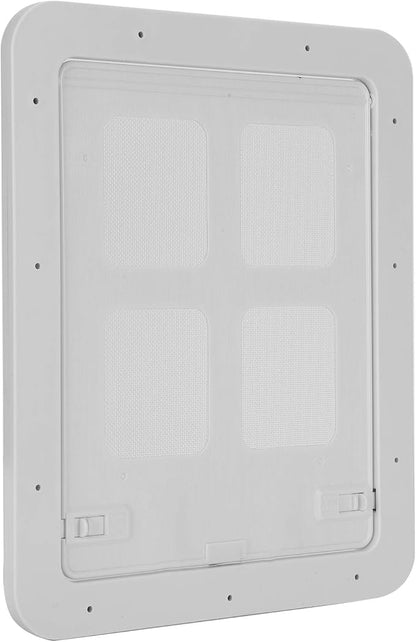 Qiilu Magnetic Flap Pet Screen Door with Ventilation for Small Dogs and Cats - Easy Install with Lockable Insert - Pet SuppliesDogsDoors, Gates & Ramps (L)