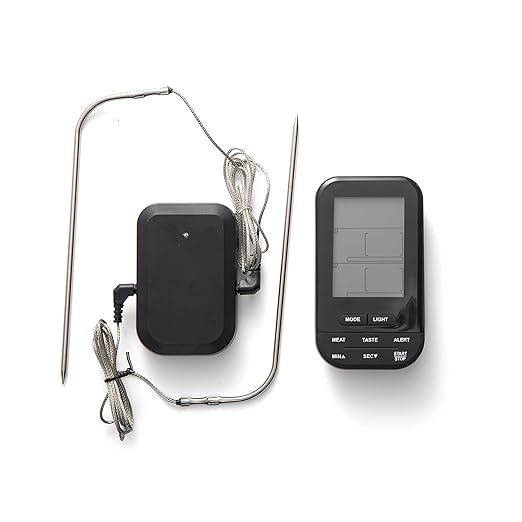 Outset Grill Thermometer, Digital Wireless BBQ Thermometer, Dual Probe