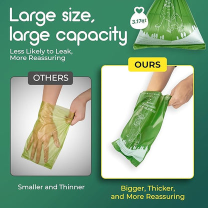 ATIFBOP Biodegradable Dog Poop Bags 480 Counts, Leak Proof and Extra Thick Doggy Poop Bags (Unscented)