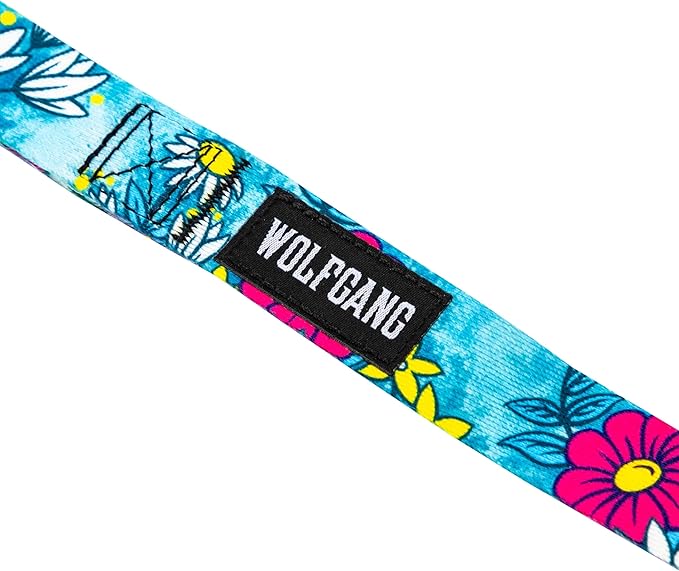 Wolfgang Heavy Duty Dog Leash, Pull-Tested for Walking & Training, LazyDaisy Print, Dual Handle Large