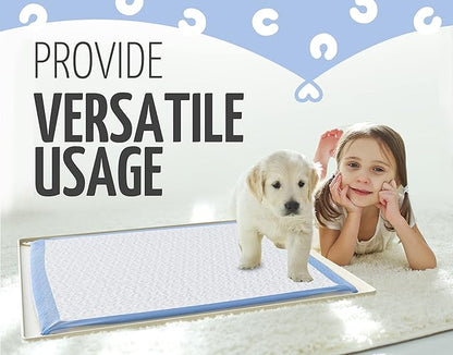TidyFriend 3 Pk Pee Pad Holder Tray Fits for 30” x 23” Pee Pads with Corner Lock Holes, Raised Edges, Non-Spill, Easy to Clean Silicone Dog Potty Tray Holder for Indoor Floor Protection (Beige)