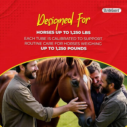 Horse Ivermectin Paste 1.87% – Apple Flavored Oral Horse Dewormer Syringe – 6.08g Tube Treats Horses Up to 1250 LB [Pack-6]