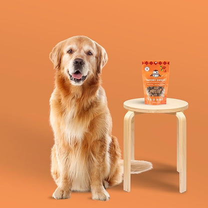 Lord Jameson Savory Sweet Soft & Chewy Organic Dog Treats - Carrot & Sweet Potatoes- Gluten-Free, Preservative-Free, USDA Certified Organic – For All Life Stages - Made in USA 6 oz